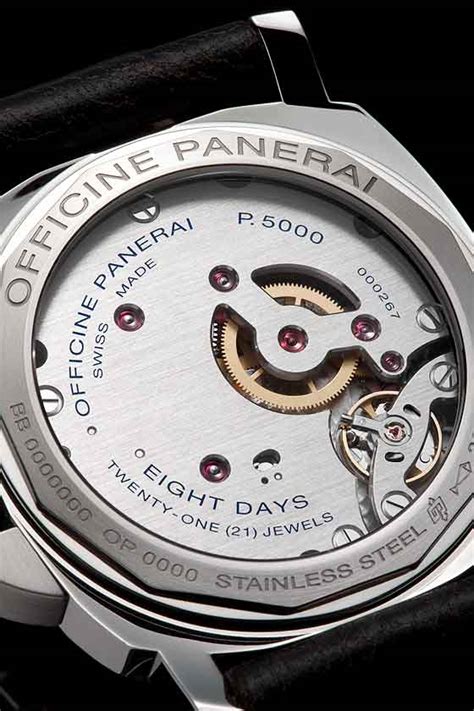 panerai p5000 movement|panerai 8 day power reserve.